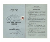 Neil Armstrong Signed Program Commemorating the 10th Anniversary of Apollo 11